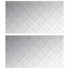 vidaXL Gradini per Scale 2 pz 90 x 50 cm Argento Alluminio