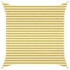 vidaXL Telo Ombra Giallo e Bianco 3,6 x 3,6 m HDPE