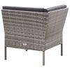 vidaXL Set Divani da Giardino 6 pz con Cuscini in Polyrattan Grigio