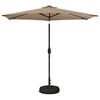 vidaXL Parasol da giardino con luci LED e base 270 x 270 cm Poliestere