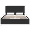 vidaXL Letto con Contenitore Nero 150 x 200 cm Legno multistrato