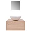 vidaXL Mobili da Bagno con Lavabo Set 3 pz Beige