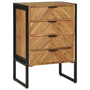 vidaXL Credenza 50 x 35 x 75 cm Legno massello di acacia