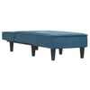 vidaXL Chaise Longue in Velluto Blu