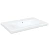 vidaXL Set Mobili da Bagno 3 pz Bianco Lucido