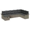 vidaXL Set Divano da Giardino 8 pz Poly Rattan
