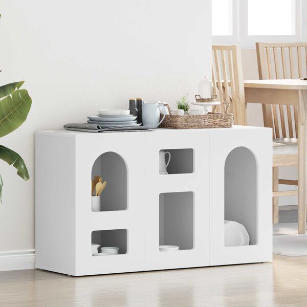 vidaXL Credenza Bianco 100 x 35 x 59 cm Legno multistrato