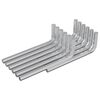 vidaXL Chiave Esagonale 12 pz Argento 32 x 86 mm Acciaio