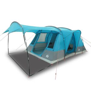 vidaXL Tenda da Campeggio a Tunnel per 5 Persone Blu Impermeabile