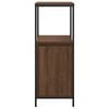 vidaXL Mobile da Bagno con Ripiani Rovere Marrone 36x35x95 cm