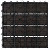 vidaXL Piastrella per Decking 11 pcs Marrone Scuro 30 x 30 cm WPC