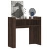vidaXL Tavolino Consolle Rovere Fumo 100x35x90 cm in Legno Multistrato