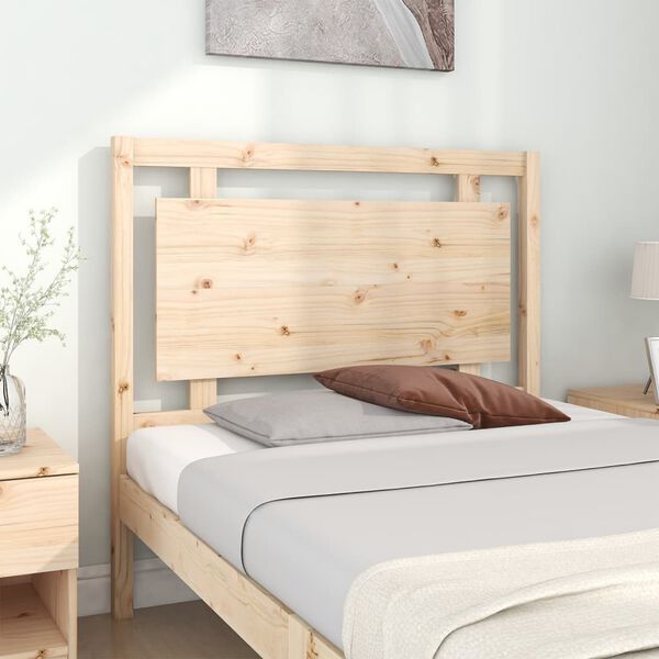 vidaXL Testiera per Letto 105,5x4x100 cm in Legno Massello di Pino