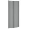 vidaXL Pannello per tetto 12 pz Grigio 100 x 45 cm Acciaio zincato