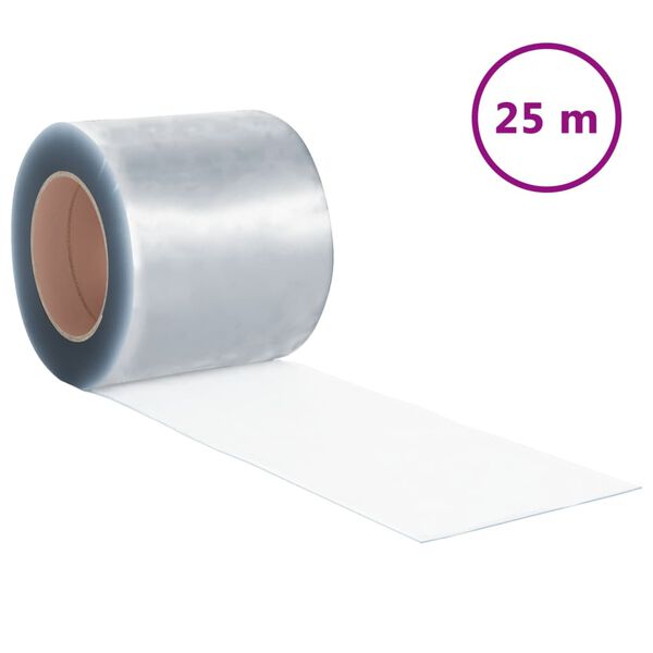 vidaXL Rotolo per Tenda a Strisce in PVC 1,6mm x 200mm 25 m
