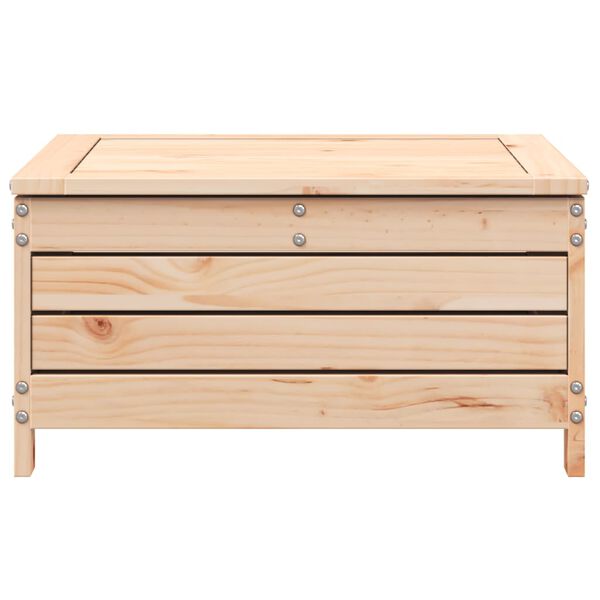 vidaXL Poggiapiedi da Giardino 62x63,5x32 cm in Legno Massello di Pino