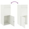 vidaXL Cassetta per pacchi con porta Bianco 41 x 38 x 103 cm Acciaio