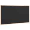 vidaXL Lavagna con cornice in legno massello di pino nera 100x55 cm