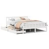 vidaXL Letto senza Materasso Bianco 150x200 cm Legno Massello di Pino