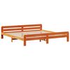 vidaXL Letto senza Materasso Marrone Cera 180x200 cm in Legno di Pino