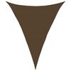 vidaXL Vela Parasole 160 g/m&sup2; Marrone 5x6x6 m in HDPE