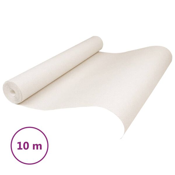 vidaXL Carta da Parati 3D Crema Solido 10x0,53 m Non Tessuto