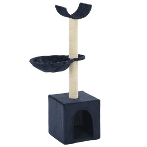 vidaXL Albero per Gatti con Tiragraffi in Sisal 105 cm Blu