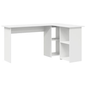 vidaXL Scrivania Bianco 142 x 102 x 73 cm Legno multistrato