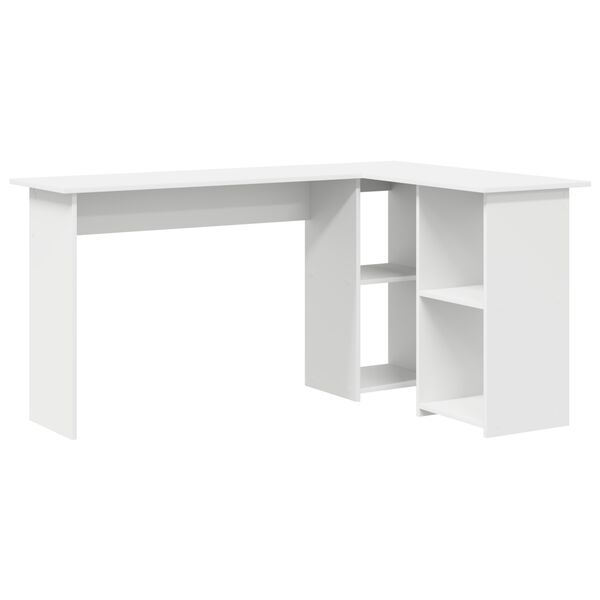 vidaXL Scrivania Bianco 142 x 102 x 73 cm Legno multistrato