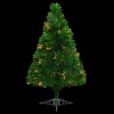 vidaXL Albero di Natale Artificiale in Fibra Ottica 64 cm Verde