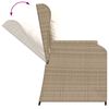 vidaXL Set Divani da Giardino 5 pz con Cuscini in Polyrattan Beige