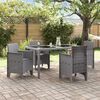 vidaXL Sedia da Giardino 4 pcs Grigio chiaro 53 x 49 x 85 cm PP