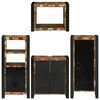 vidaXL Set di mobili per il bagno 4 pcs Legno massello riciclato