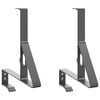vidaXL Supporto per guardia della neve 2 pz Antracite Acciaio