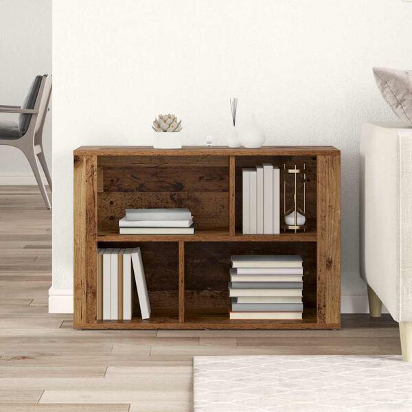 vidaXL Credenza Legno vecchio 80 x 30 x 53 cm Legno multistrato