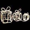 vidaXL Decorazione Natale Scatole Regalo con 180 LED Interni Esterni