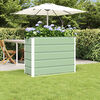 vidaXL Fioriera Verde 100 x 40 x 75 cm Acciaio