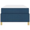 vidaXL Struttura del letto con materasso Blu 90 x 200 cm Tessuto