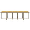 vidaXL Set da Pranzo da Giardino 15 pz con Cuscini in Polyrattan Beige