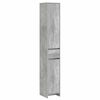 vidaXL Mobile da Bagno Grigio Cemento 30 x 33 x 190 cm