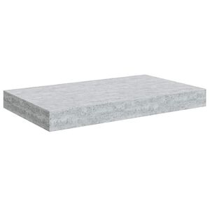 vidaXL Scaffale a Parete Grigio Cemento 40x23,5x3,8 cm in MDF
