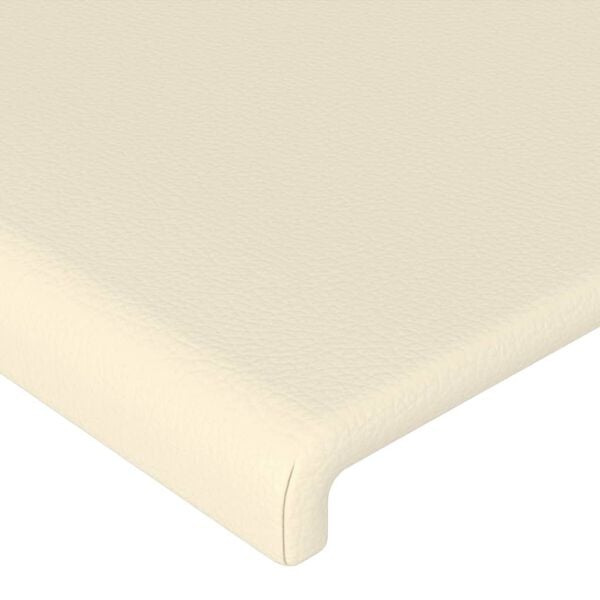 vidaXL Testiera Crema 180x5x78/88 cm in Similpelle