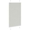 vidaXL Tenda Plissettata Grigio Chiaro 70x150 cm Larghezza Tessuto