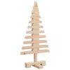 vidaXL Albero di Natale Decorativo in Legno 60 cm Legno Massello Pino