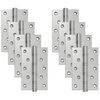 vidaXL Cerniera 8 pz 130 x 75 x 13 mm Argento Acciaio
