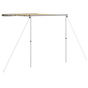 vidaXL Tendalino per Camper e Roulotte 2,4x2,5x2,15 m Beige