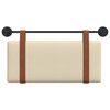 vidaXL Testata appesa Tinta unita Crema 90 x 55 x 5 cm PU Antico
