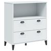 vidaXL Libreria VIKEN Bianca 80x40x80 cm in Legno Multistrato