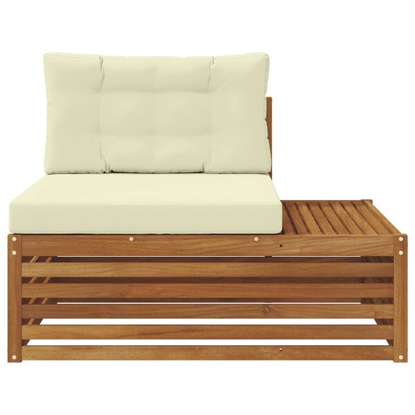 vidaXL Divano Esterno Finale con cuscino Naturale 115 x 83 x 73 cm