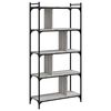 vidaXL Libreria Grigio Sonoma 5 Ripiani 76x32x158 cm Legno Multistrato